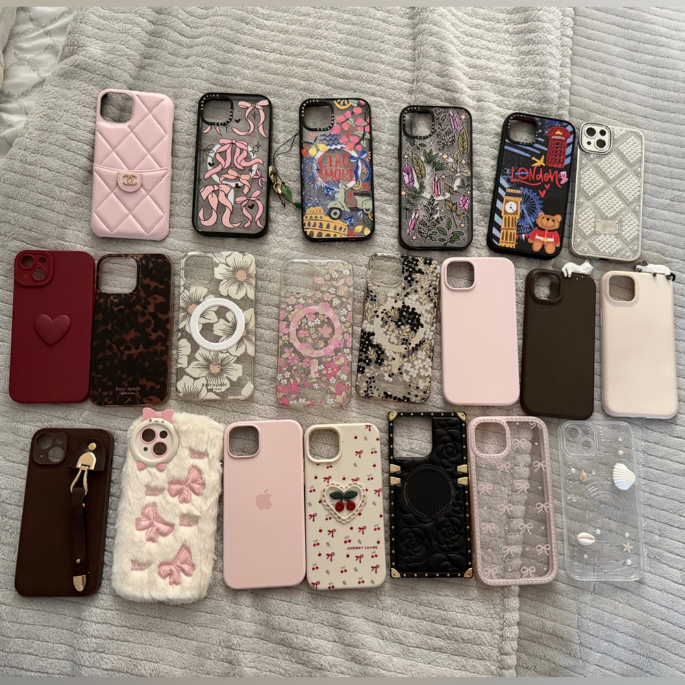 iPhone 14 Plus Kate spade ♠️, Casetify and other random cases collection